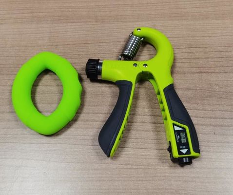 Lima Jari Pengukuhan Genggam Kebugaran Kekuatan Latihan Portable Metal Silikon Lengan Latihan Logo Disesuaikan