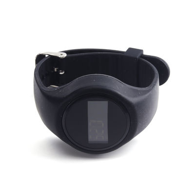 Silica Gel Fitness Step Tracker Wristband Disesuaikan Wearable Break Time Clock Buzzer