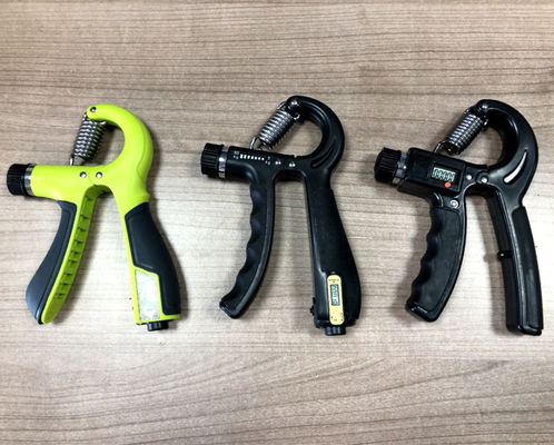 Lima Jari Pengukuhan Genggam Kebugaran Kekuatan Latihan Portable Metal Silikon Lengan Latihan Logo Disesuaikan