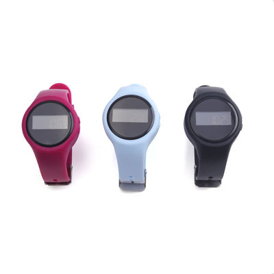 Pergelangan tangan menghitung langkah khusus dengan tali silika gel ABS Case Unisex