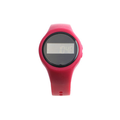Pergelangan tangan menghitung langkah khusus dengan tali silika gel ABS Case Unisex