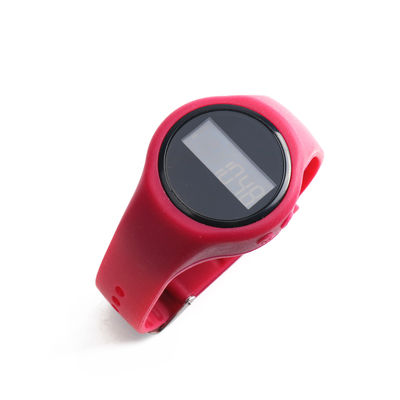Kalori Dan Jarak Pelacak Digital Langkah Counter Jam ABS Bahan silikon