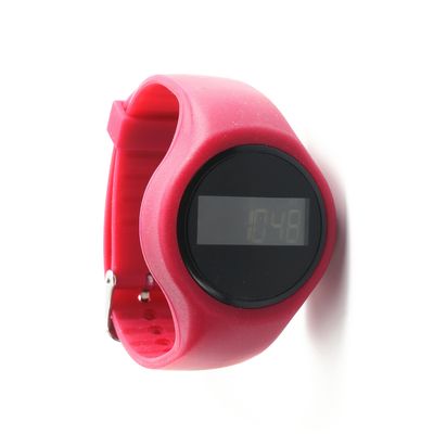 Pergelangan tangan menghitung langkah khusus dengan tali silika gel ABS Case Unisex