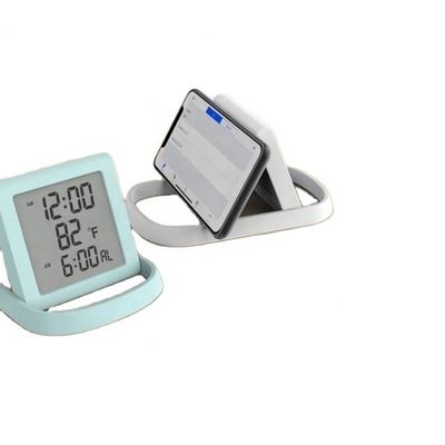 Multifunctional Telepon Pemegang Led Tampilan Jam Dengan Suhu Dan Gerakan Elektronik