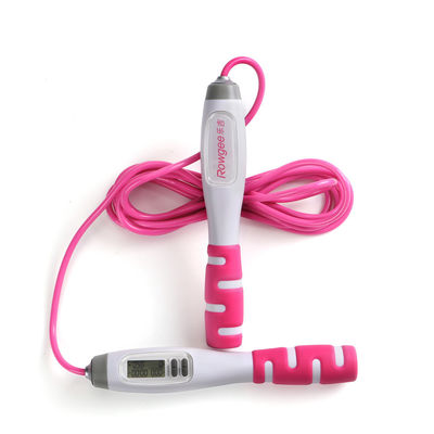 Digital Jump Rope Tangle Free Soft Beaded Rope Dengan Handle Wavy Nyaman Dan Panjang yang Bisa Disesuaikan Untuk Kegiatan Kebugaran Biaya Pengiriman