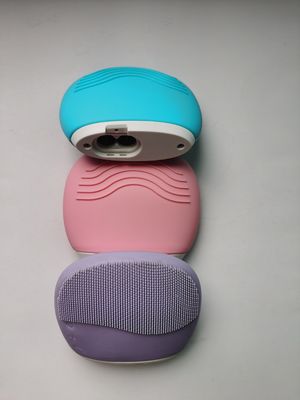 Kulit Ramah Soft Silicone Pembersih Instrumen Getaran Pijat Sikat