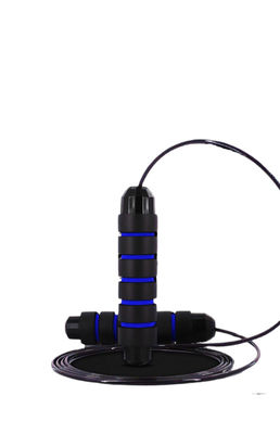 Custom Logo Fitness Jump Rope Profesional Dengan Berat 325g Dan Warna Hitam