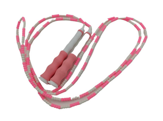 Pink Plastic Handle Fitness Jump Rope Desain Sederhana Anak-anak Jumping Rope