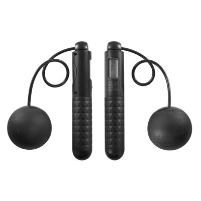 Custom Logo Warna Cordless Jump Rope Digital Menghitung Melompat Tali Dengan Bola Besar