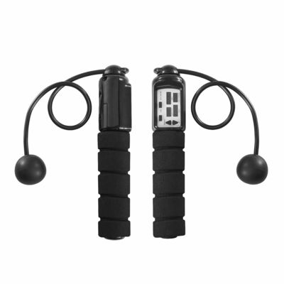PVC Jump Rope Panjang Tali yang disesuaikan JP-100 LCD Counter Panel Jumping Rope Untuk Latihan Kebugaran