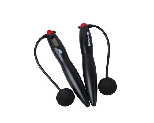 Simple Black Indoor Cordless Jump Rope JS-310 Dengan Panjang 200mm Dan Loop Counter