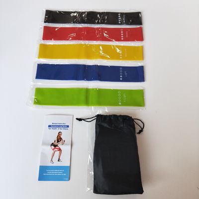 Yoga Fitness Sabuk Lateks Fitness Drawstring Sabuk Resistance Band Set Penggunaan Rumah