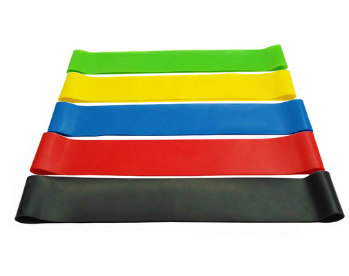 Yoga Fitness Sabuk Lateks Fitness Drawstring Sabuk Resistance Band Set Penggunaan Rumah