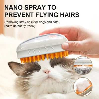 Baru Cute 3 In 1 Spray Listrik Penghilang Rambut Pet Perawatan sisir Pet Uap Sikat Untuk Pijat Dan Pembersihan