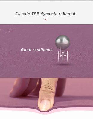 Ultra Ringan Dan Portable TPE Yoga Mat Untuk Studio Rumah Dan On The Go Praktek