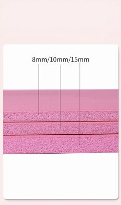 PVC Yoga Mat dibuat dari bahan ramah lingkungan yang sangat elastis yang sempurna untuk sesi kebugaran yoga tidur siang dan duduk panjang tersedia