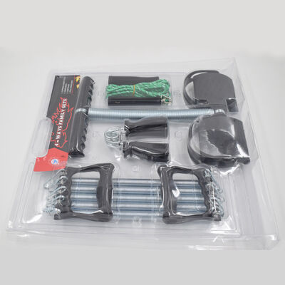 Set Kebugaran Multifungsi Dengan Spring Pedal Resistance Band Genggam Kayu Jump Rope Grip Strengthener Dan Latihan Otot Empat Piece Set