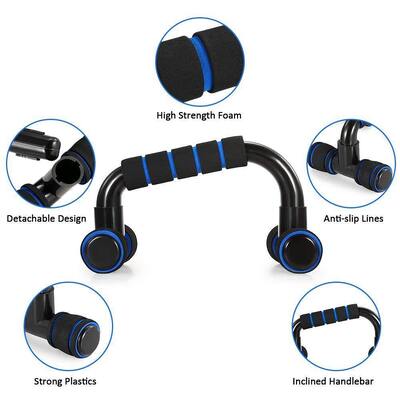 Peralatan Gym Rumah Set Dengan Ab Roller Push Up Bars Resistance Bands Jump Rope And Mat