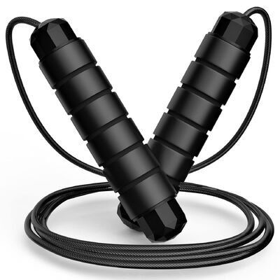 OEM Speed Adjustable Fitness Jump Rope Merah Untuk Pria Wanita Bangun Otot