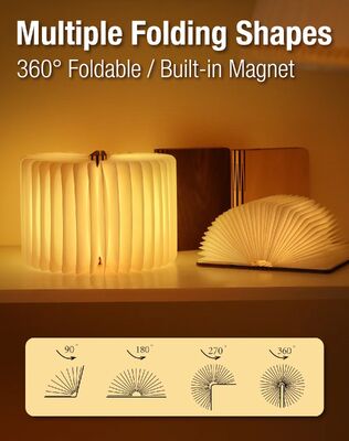 Lampu Malam Mini Led Lampu Buku Bacaan Isi ulang Lampu Buku Lipat Lampu LED Lampu Malam USB