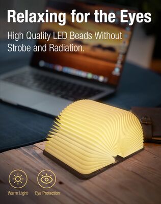 Lampu Malam Mini Led Lampu Buku Bacaan Isi ulang Lampu Buku Lipat Lampu LED Lampu Malam USB