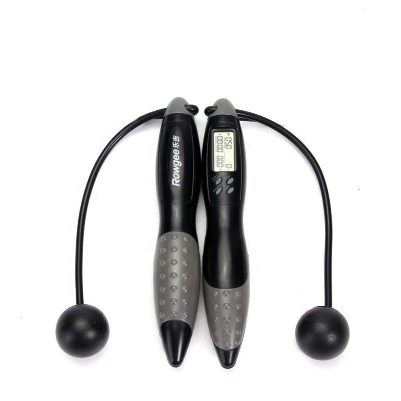 LED Display Cordless Jump Rope Dengan Smart Counter Kalori Perhitungan Waktu Pengaturan