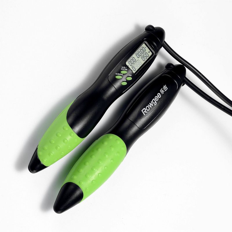 Fitness Jump Rope Latihan Tubuh Penuh Dengan JP-100 Hijau Multi-Fungsi Menghitung Jump Rope