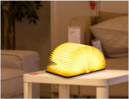 Novelty Lampu Buku Lipat 5 Warna Lampu Malam Lipat Lampu Meja Portable