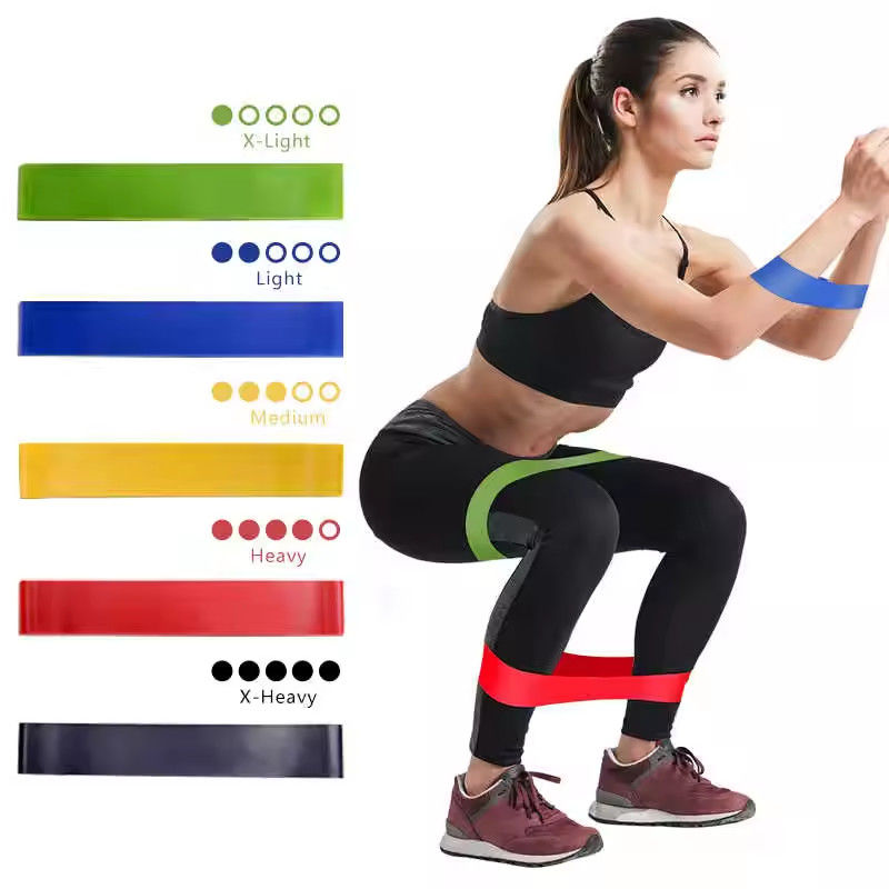 Sports Yoga Mini Butt Strength Custom Latex Latihan Resistance Fitness Loop Bands Set