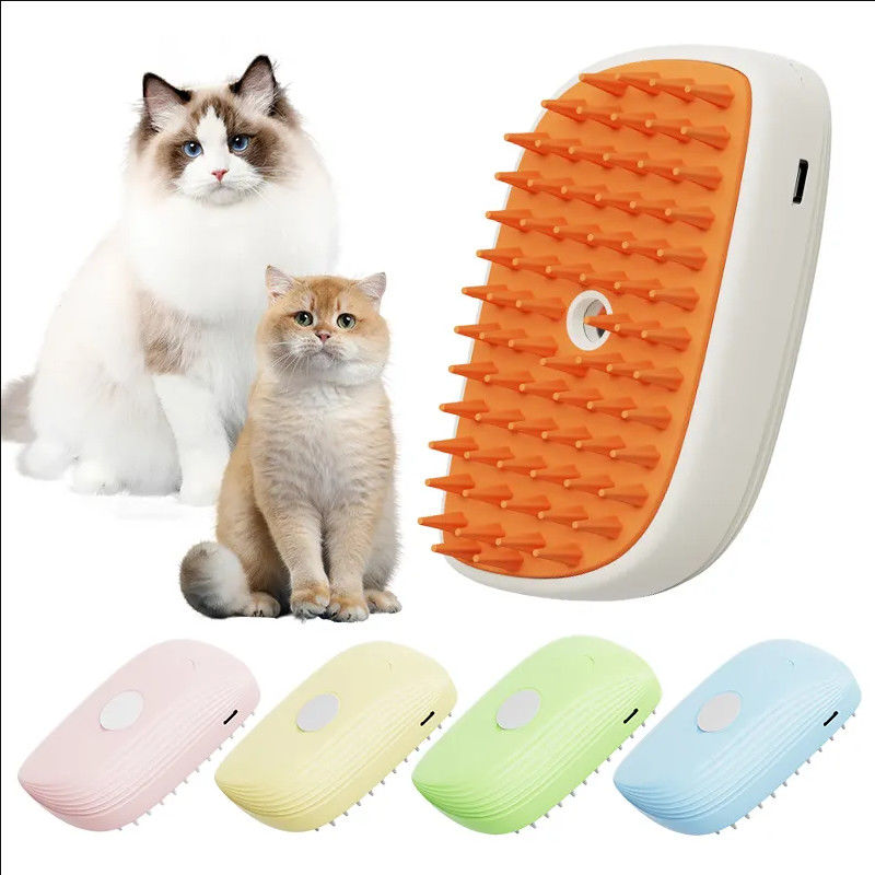 3-in-1 Cat Steam Brush Hot Sell Untuk Perawatan Hewan Peliharaan Air Spray Penghilang Rambut Pembersih Ringan