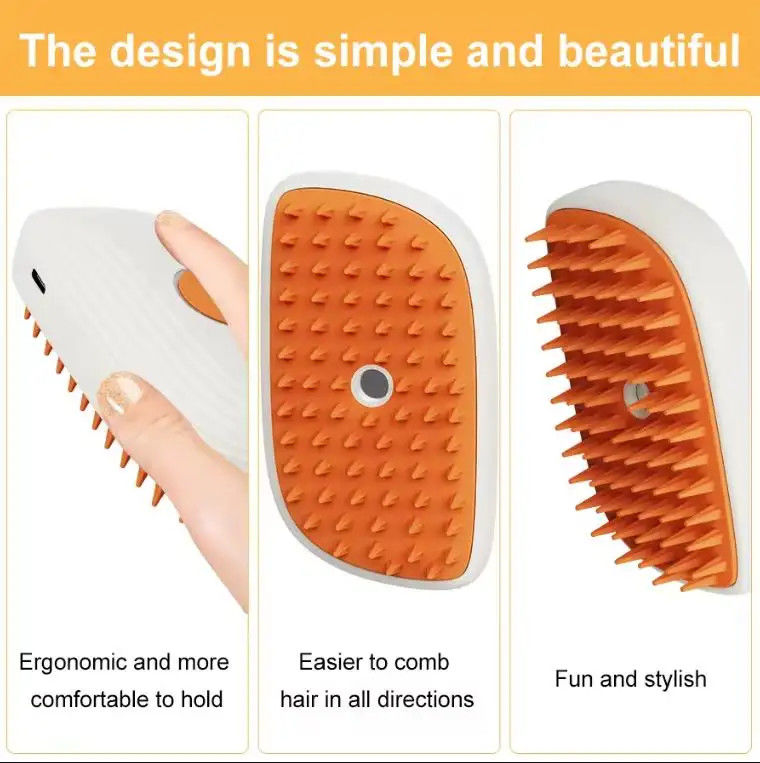 Pet Spray Comb Electric Cat And Dog Comb One-click Spray Anti-flying Hair To Remove Floating Comb Perlengkapan hewan peliharaan