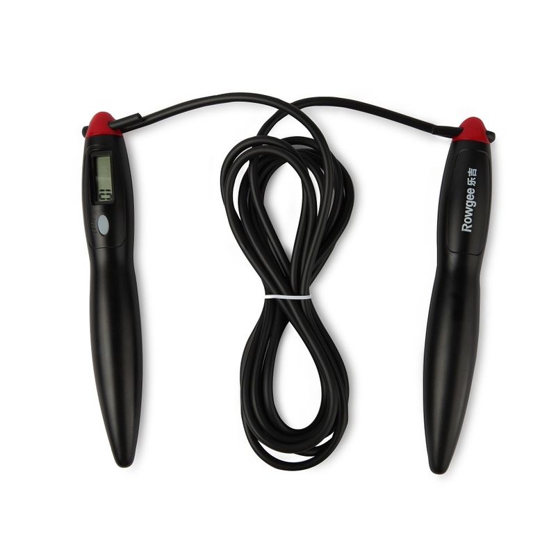 PVC Jump Rope Panjang Tali yang disesuaikan JP-100 LCD Counter Panel Jumping Rope Untuk Latihan Kebugaran